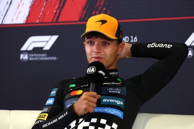 Lando Norris reacts to McLaren’s controversial team order