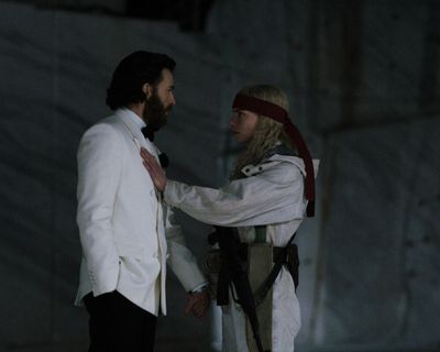 Sacrifice review – starry satire pokes fun at celebrity before falling into a volcano
