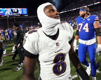 Ravens QB Lamar Jackson regrets shoving Bills fan who slapped him on helmet