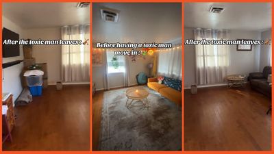 ‘He brought in an evil spirit’: Woman records home decor before and after being with toxic man and the difference is night and day