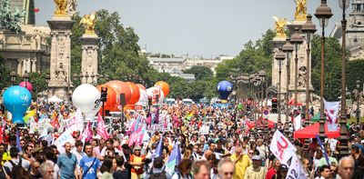 The history of strikes in union and political movements in France