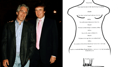 Did Trump Actually Draw This Naked Lady As A Birthday Present To Jeffrey Epstein?