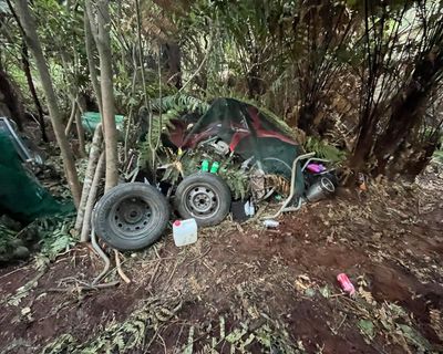 Images of Tom Phillips’ remote campsite revealed a day after fugitive father shot dead by New Zealand police