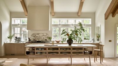 Coastal style and Scandinavian design combine to create a light-filled, timeless kitchen in Nantucket, just a stone's throw from the serene Cape Cod coastline