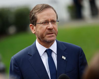 Pro-Palestine activists call for arrest of Israeli president during UK visit