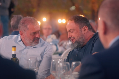 Ange Postecoglou seen at event with Evangelos Marinakis weeks before Nottingham Forest appointment