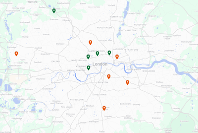 Interactive map shows the best and worst NHS hospital trusts in London