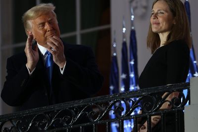 Trump-nominated Amy Coney Barrett throws cold water on the idea of him running for a third term