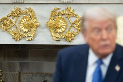 Trump’s Oval Office redesign includes $58 Home Depot plastic spray-painted gold, internet sleuths say