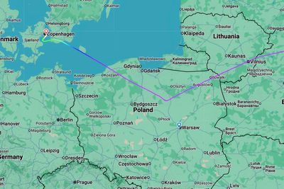 Are flights to Poland cancelled or diverted due to the Russian drone attack?