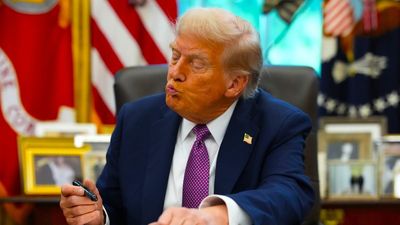Eyebrows raised as forgetful Donald Trump dismisses Marjorie Taylor Greene’s boyfriend as ‘fake news media’