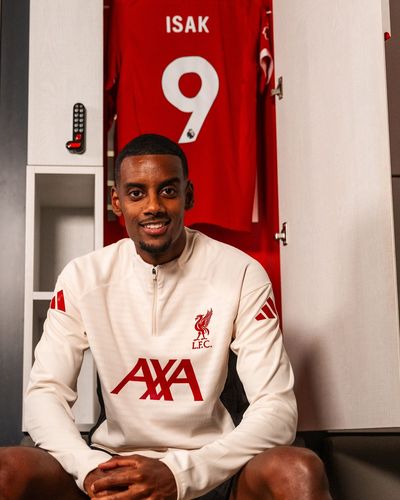 Alexander Isak trains with Liverpool for first time ahead of possible debut against Burnley