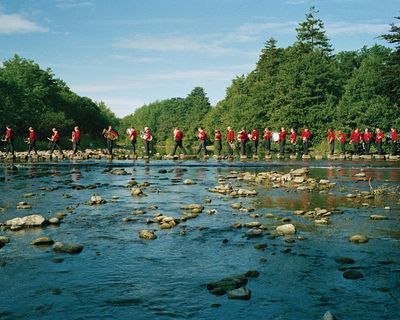 Stanhope Silver Band walk on water! Richard Grassick’s best photograph