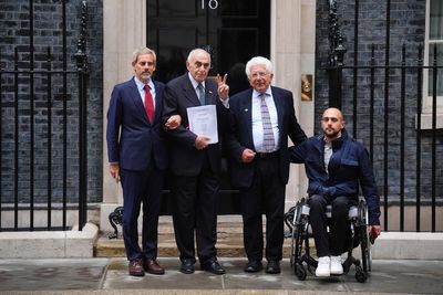 ‘Britain owes Palestine’ petition handed in at No 10 demanding reparations