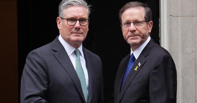 In pictures: Keir Starmer welcomes Isaac Herzog to Downing Street