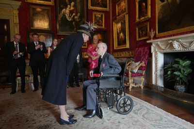 Princess Royal pays tribute to veteran, 106, as he receives British Empire Medal