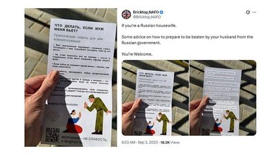 What we know about pamphlets offering support to violent Russian soldiers' wives