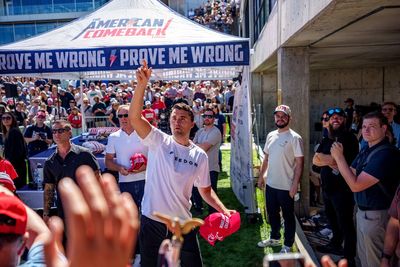‘All it takes is one lunatic’: Eyewitness describes moment Charlie Kirk shot in neck at Utah speaking event