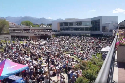 Charlie Kirk shooting: Video captures terror on Utah campus as gunshot heard