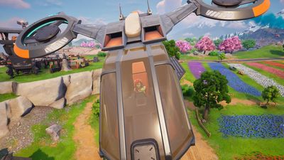 How to damage opponents while in a Hammerhead Choppa to help summon Pink Ranger in Fortnite