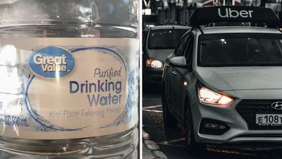 ‘I’d help myself to the police station’: Uber driver offers Texas passenger water. The she takes a closer look at the Great Value water bottle