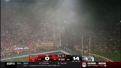 Food Truck Fire Covers Stadium in Smoke During NC State-Wake Forest Game