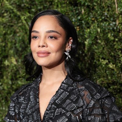 Tessa Thompson's Chic Slick Back Bun Is NYFW-Approved