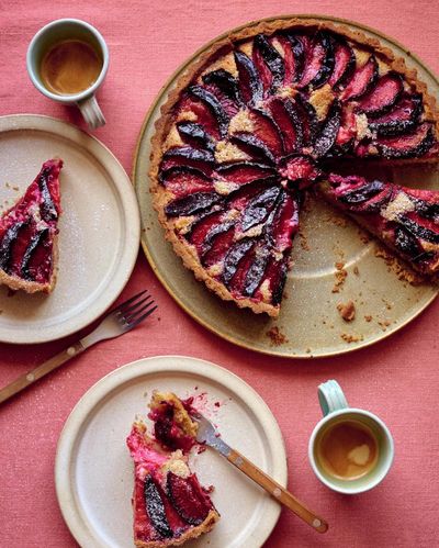 Helen Goh’s recipe for plum and star anise frangipane tart