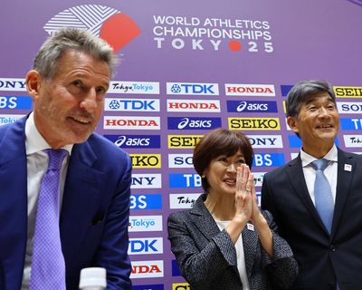 Japan athletics chief breaks down in tears over memories of Tokyo ‘Covid Olympics’