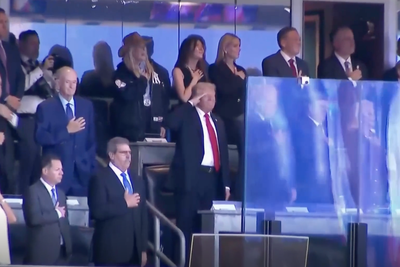 Trump protected by new glass panels at Yankees game after Charlie Kirk shooting