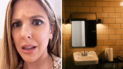 ‘A real man…would of never ran.’: New York woman brings date home after night out. What he sees on her bathroom mirror has him immediately leaving