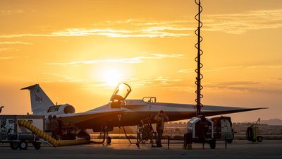 Sunrise over NASA's 'quiet' supersonic X-59 jet | Space photo of the day for Sept. 12, 2025