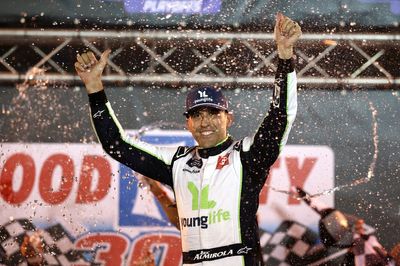 Aric Almirola parlays bold tire gamble into NASCAR Xfinity win at Bristol
