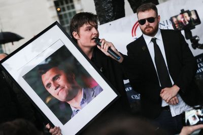 Hundreds gather at Charlie Kirk vigil in London as speakers call for ‘war on evil’