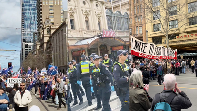 Hundreds March In Melbourne As Four Different Protests Sweep The City
