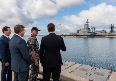 Government makes $12bn downpayment on WA shipyard to help prepare it for Aukus submarine era