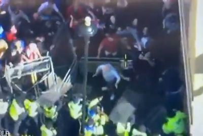 Police and protesters clash at ‘Unite the Kingdom’ rally