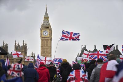 Over 100,000 attend London rally led by far-right activist Tommy Robinson