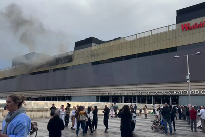 Large fire at London’s Westfield Stratford forces shoppers to evacuate