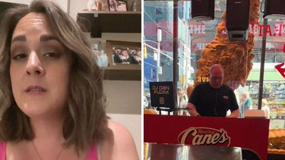 ‘Raising roofs and canes’: Woman goes to Raising Cane’s in Times Square. Then she sees a DJ inside. Why?