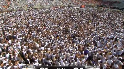 Georgia Tech Fans Storm Field After Dramatic Upset Win Over Clemson