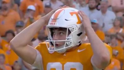 Tennessee Fans' Face Expressions Sum Up Kicker's Gut-Wrenching Miss vs. Georgia