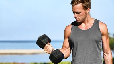 Just 7 minutes and two dumbbells — strengthen your back and biceps with this 7-move workout