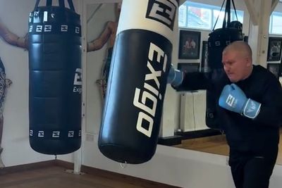 Ricky Hatton works out at home gym in video shared just days before his death