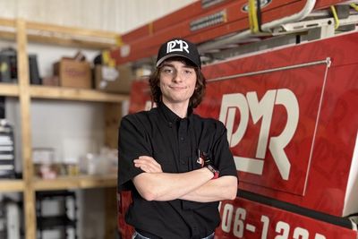 Meet a 23-year-old electrician who was a 'good student' but skipped college to become his own boss. He makes 6 figures