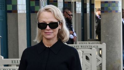 An all-black outfit doesn’t have to feel gloomy - Pamela Anderson’s timeless styling shows us how to keep it chic