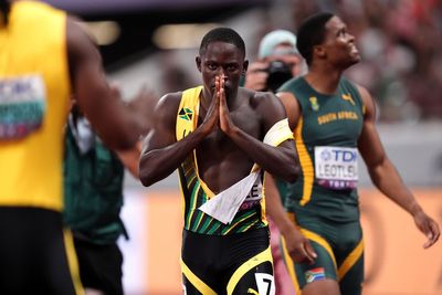 Jamaica’s Oblique Seville powers to world 100m glory in front of Usain Bolt