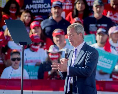 Nigel Farage admits breaching parliamentary rules over Trump event