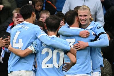 Man City 3-0 Manchester United: Erling Haaland at the double in classy Manchester derby triumph