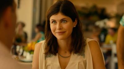 Alexandra Daddario Put A Fringe Spin On The Little Black Dress That's Perfect For Fall